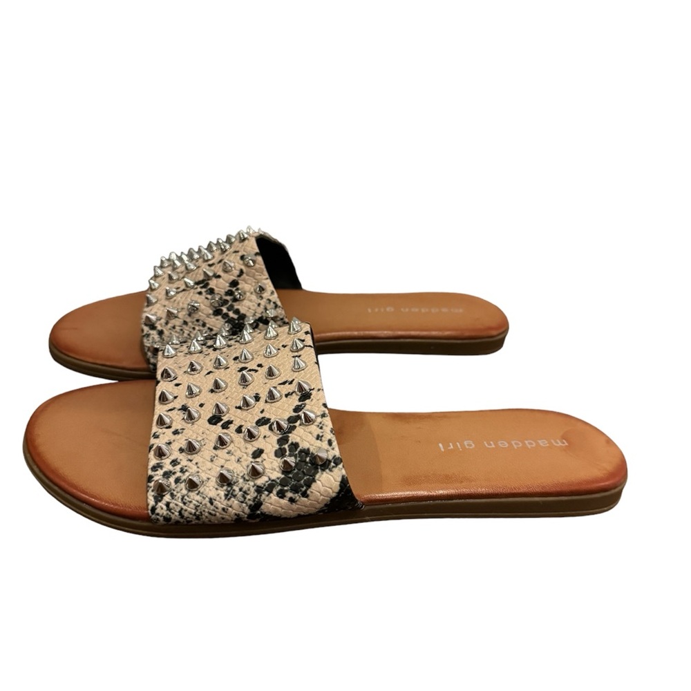 NWOT Madden Girl Summer Sandals Snake Animal Print Women 8